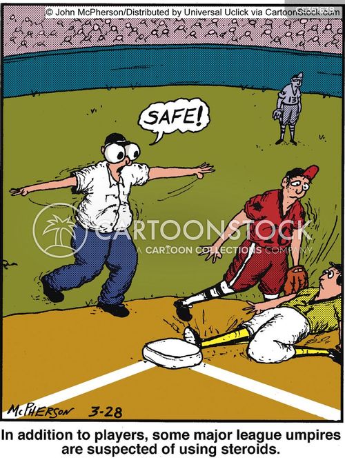 Baseball Umpire Cartoons and Comics funny pictures from CartoonStock