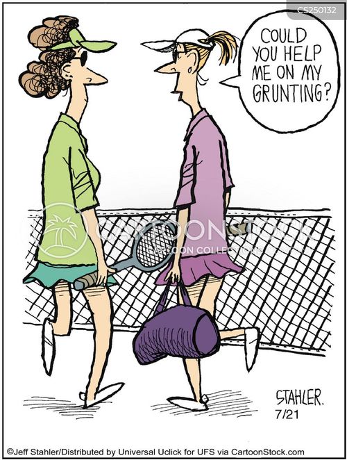 Tennis Players Cartoons and Comics funny pictures from CartoonStock