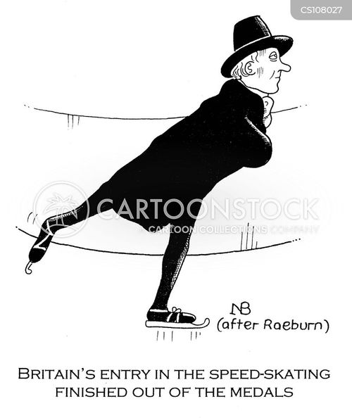 Speed-skater Cartoons and Comics - funny pictures from CartoonStock