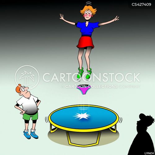 Trampolining Cartoons and Comics funny pictures from CartoonStock