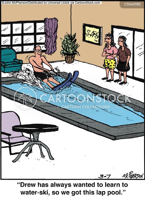 Waterskis Cartoons and Comics funny pictures from CartoonStock
