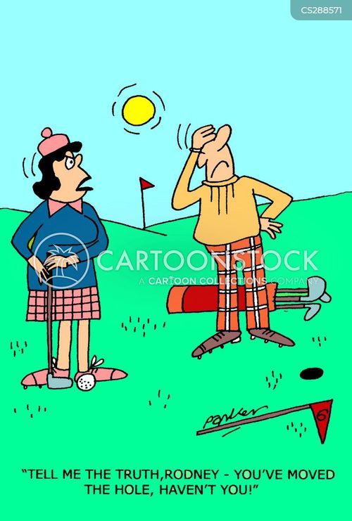 Women Golfers Cartoons and Comics funny pictures from CartoonStock