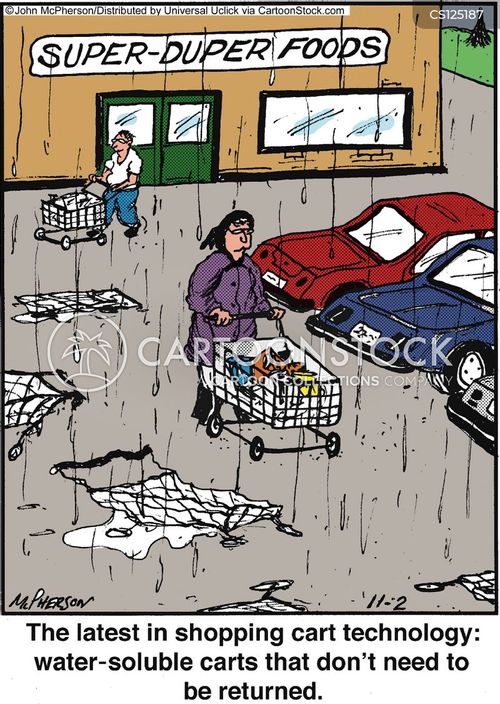 Shopping Trolley Cartoons and Comics funny pictures from CartoonStock