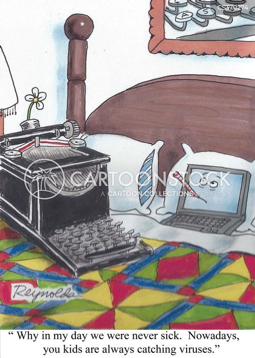 Typewriter Cartoons and Comics funny pictures from CartoonStock