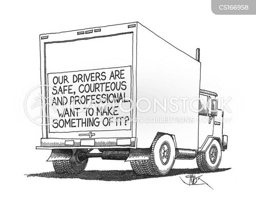 Truck Driver Cartoons and Comics  funny pictures from CartoonStock