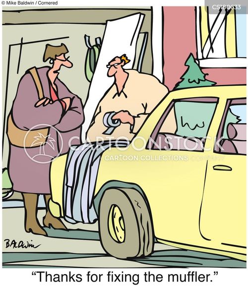 Muffler Cartoons and Comics funny pictures from CartoonStock