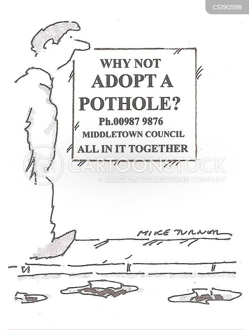 Pot Holes Cartoons and Comics funny pictures from CartoonStock