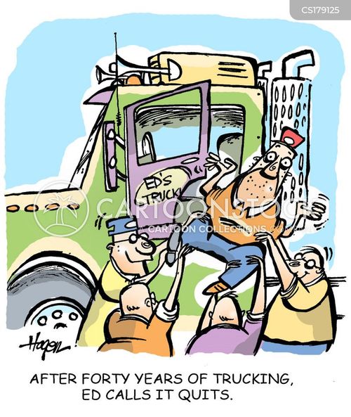 Lorry Drivers Cartoons And Comics Funny Pictures From CartoonStock