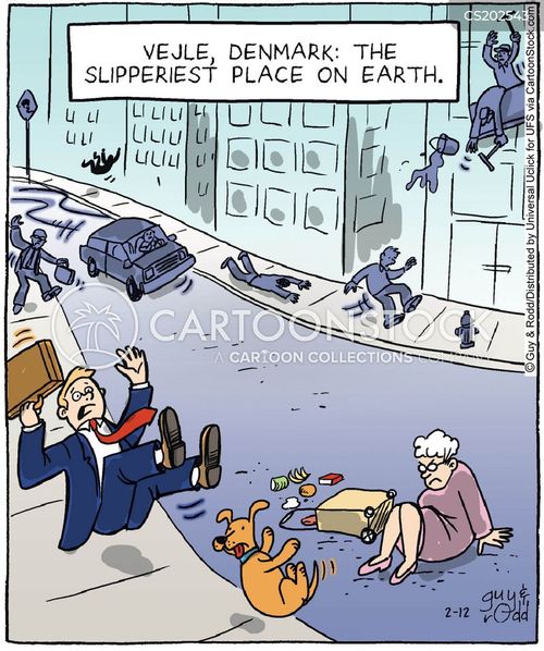 Icy Weather Cartoons and Comics funny pictures from CartoonStock