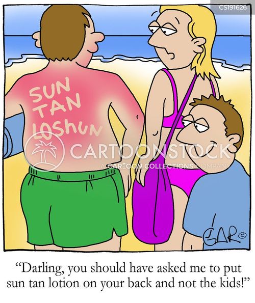 Sun Tan Cartoons And Comics Funny Pictures From Cartoonstock