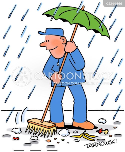 Street Sweepers Cartoons and Comics funny pictures from CartoonStock