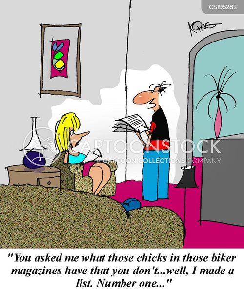 Biker Chicks Cartoons And Comics Funny Pictures From