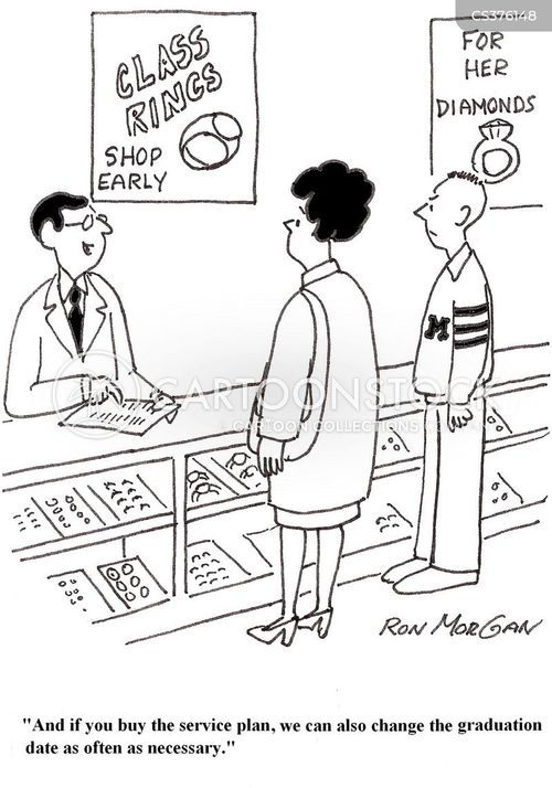Class Ring Cartoons and Comics funny pictures from CartoonStock