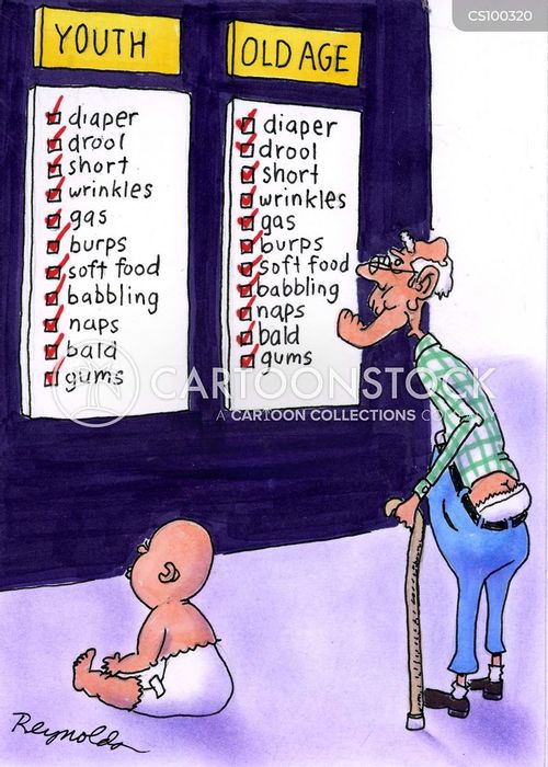 Age+Regression+Cartoons Old People cartoons, Old People cartoon, funny, Old People picture ...